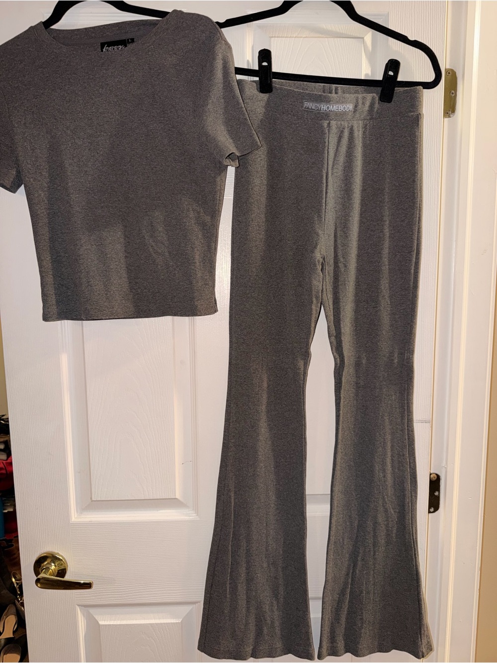 Fancy Homebody Cozy Long Sleeve Top - Gray